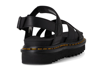 Dr. Martens Women's Voss II Sandal, Black Athena Leather