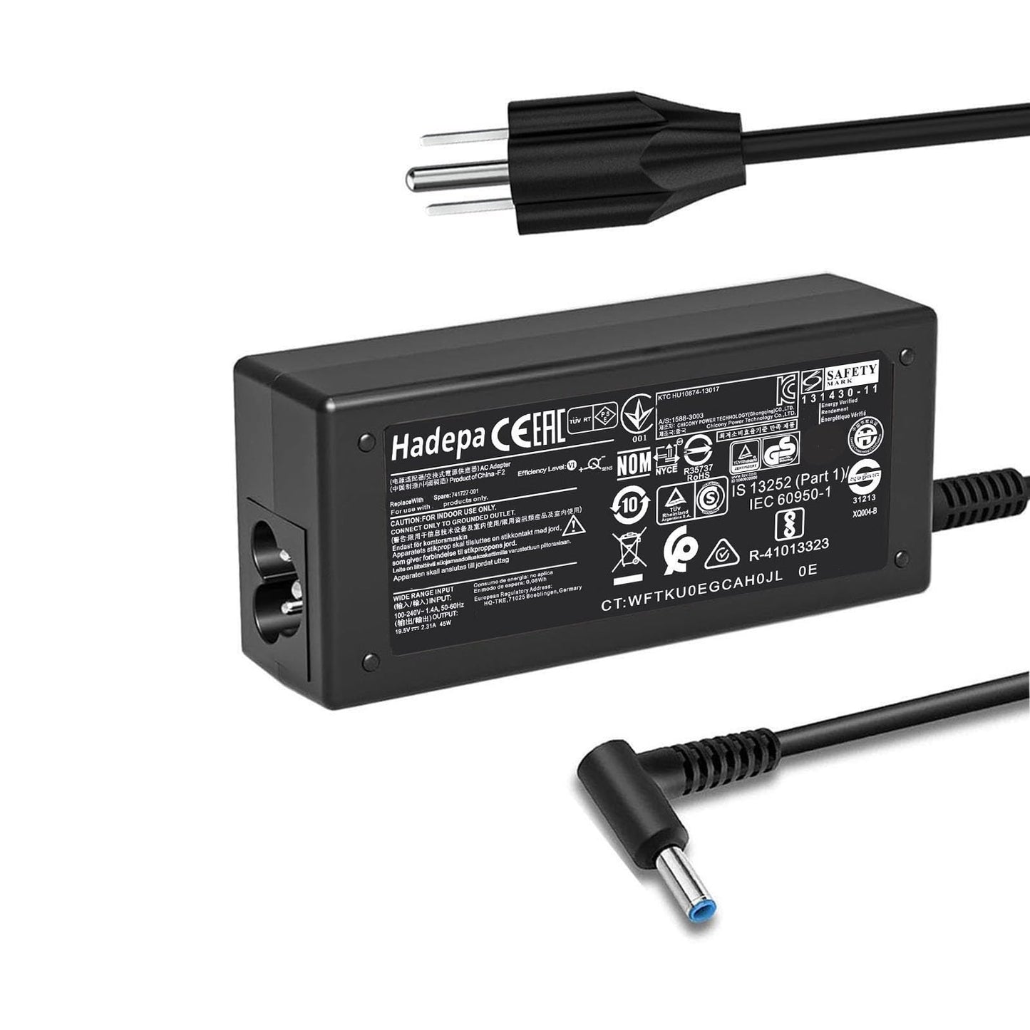 Cargador de Laptop para HP de Punta Azul (45W)