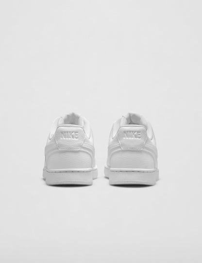 Nike Women's Court Vision Low Next Nature Shoes, White/White-White