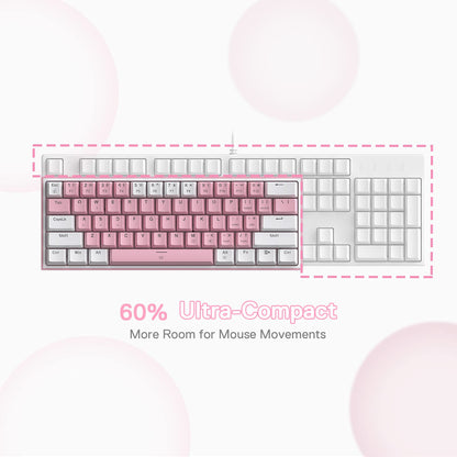 Redragon Teclado Mecánico para Juegos K617 Fizz (60% / RGB)