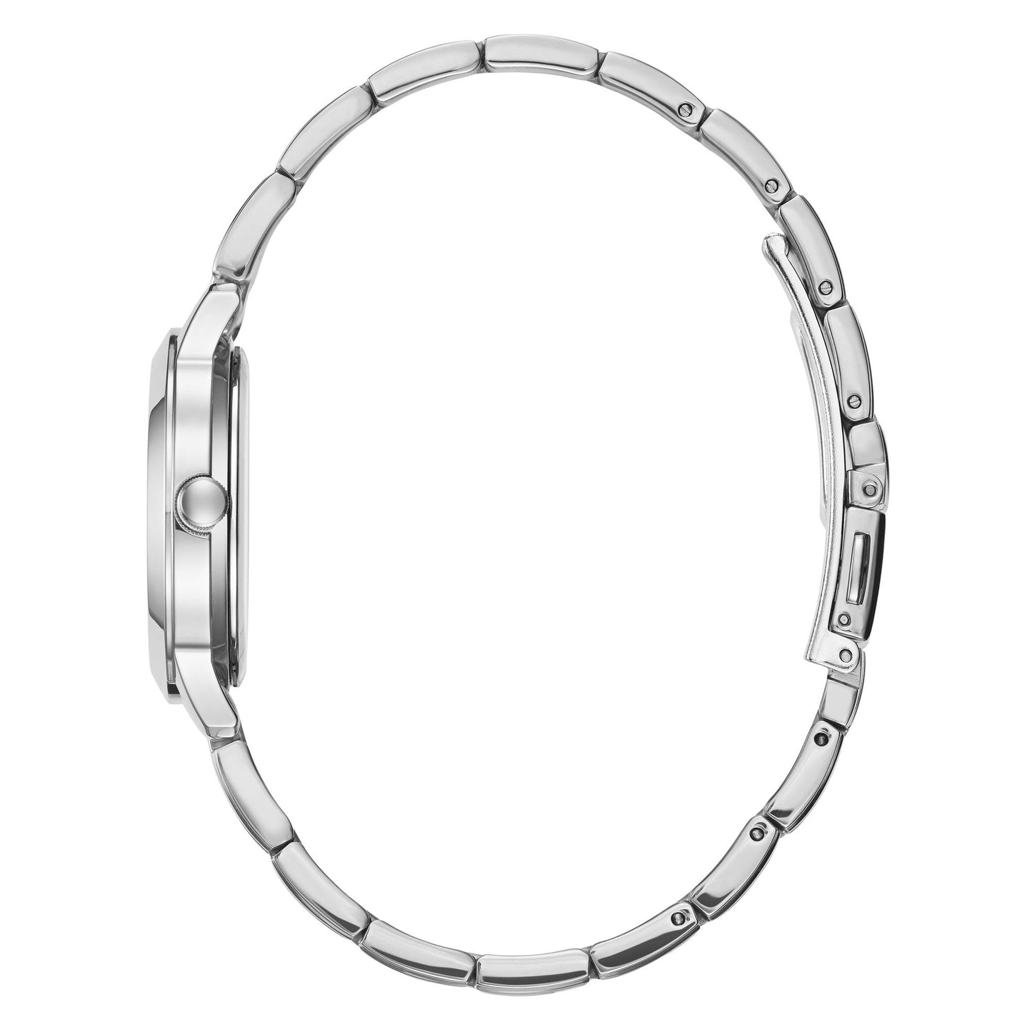 GUESS Reloj Clásico Delgado de Acero Inoxidable (Tono Plateado / Modelo U0989L1)
