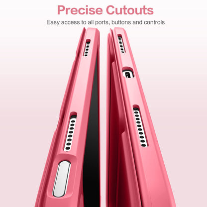 Wenlaty Funda Protectora Plegable para iPad (Rosa Sandía)