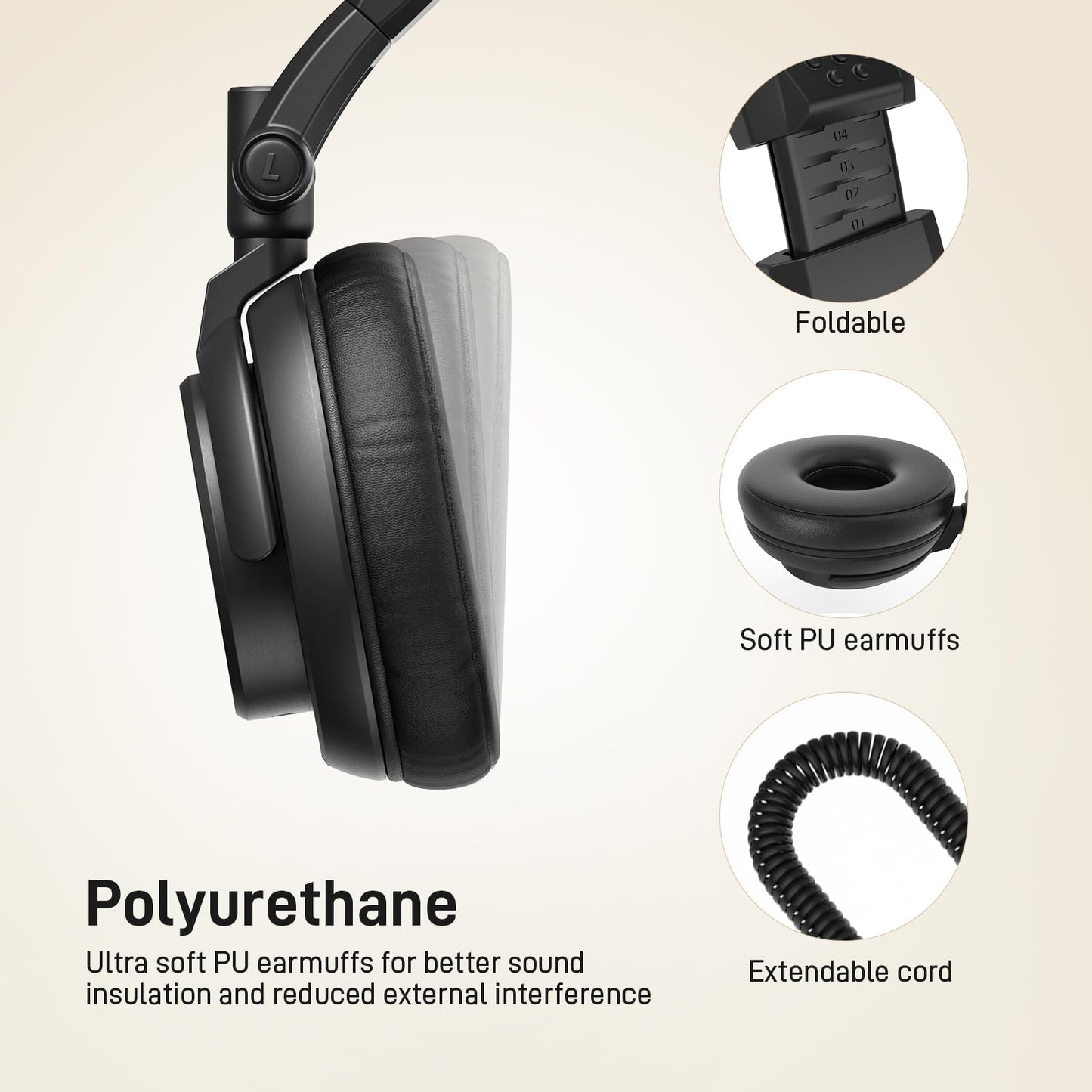 MAONO Auriculares Profesionales de Monitor de Estudio MH601