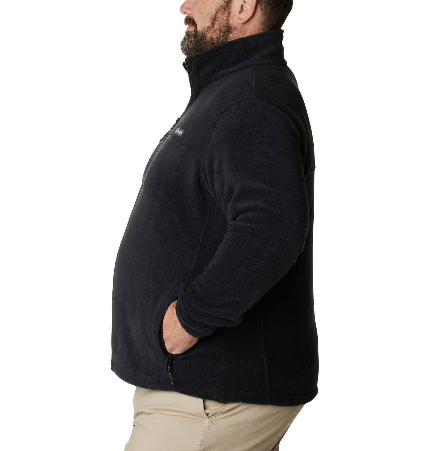 Columbia Chaqueta de Forro Polar Steens Mountain 2.0 para Hombre (Negro / Talla XL)