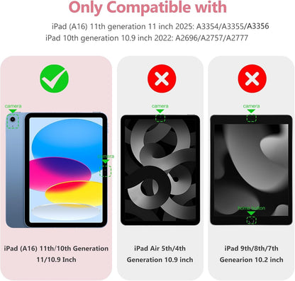 Wenlaty Funda Protectora Plegable para iPad (Rosa Sandía)