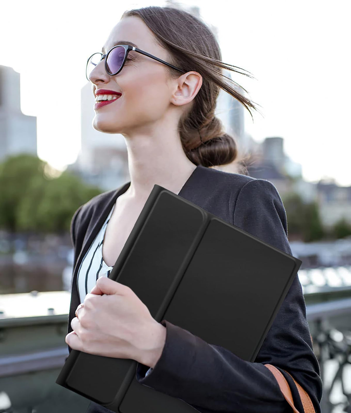 Harvopu Funda con Teclado tipo Folio (iPad A16 10.ª/11.ª Gen - Black)