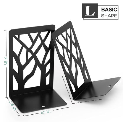 MaxGear Sujetalibros con Diseño de Árbol (8 Pares)