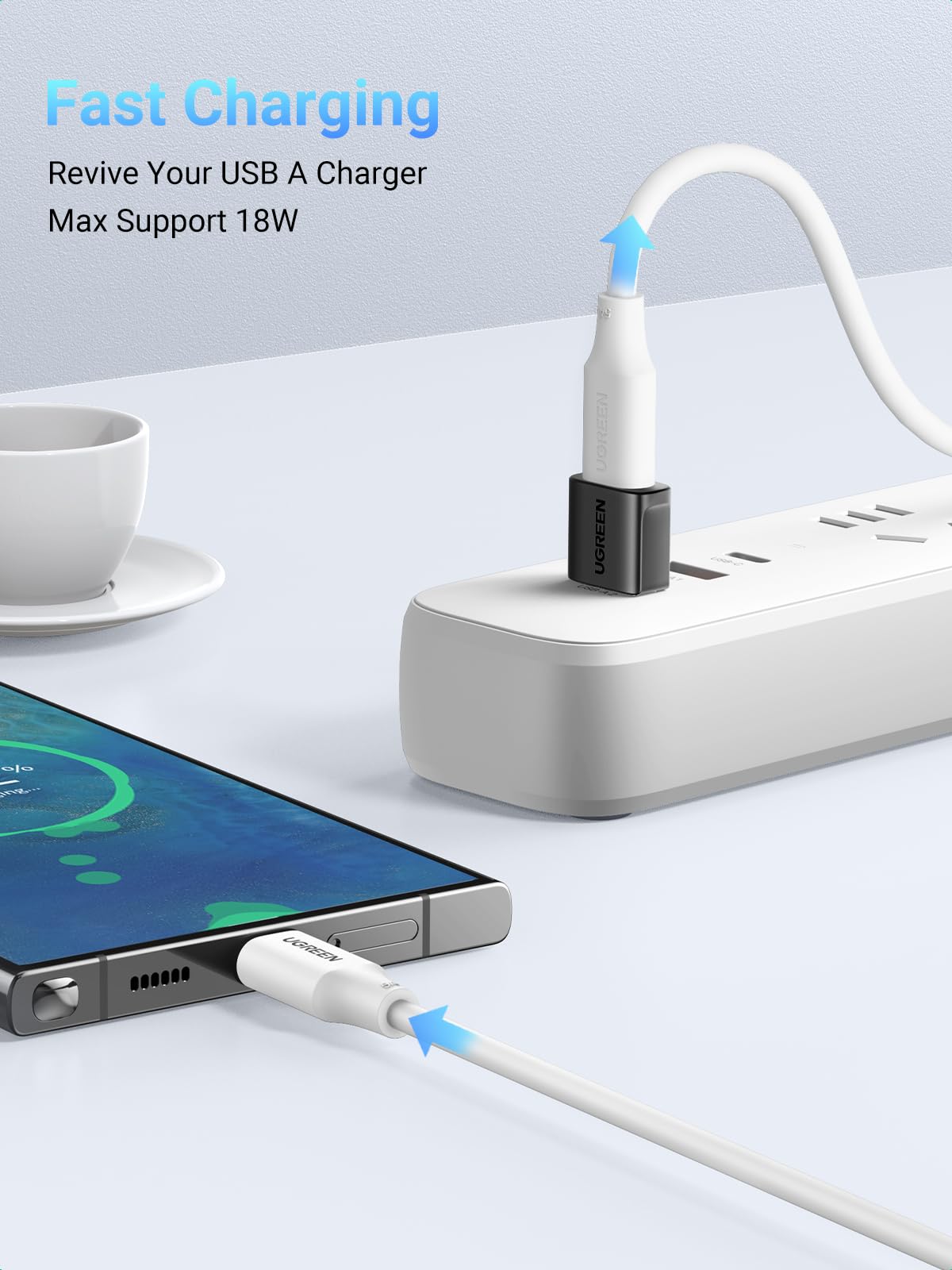 UGREEN Adaptador USB a USB C 10Gbps (Paquete de 2)