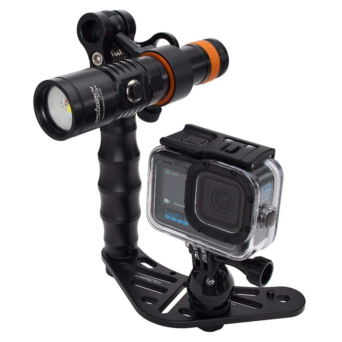 GoPro HERO12 Waterproof Action Camera Dive Kit with 5.3K60 UHD Video, 27MP HDR Photos - Bundle with Protective Housing, Video Light Pack, Camera Tray, Double Clip, 64GB microSD Card (Hero12)