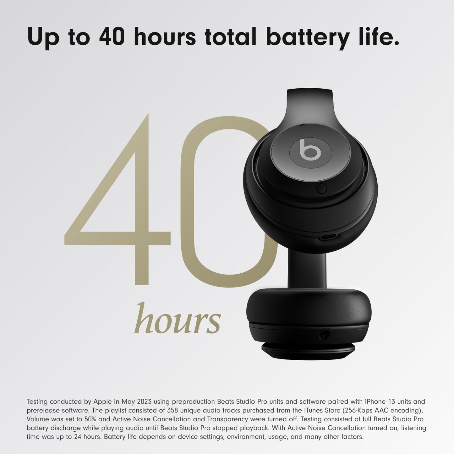 Beats Studio Pro Auriculares Inalámbricos sobre la Oreja (Negro)