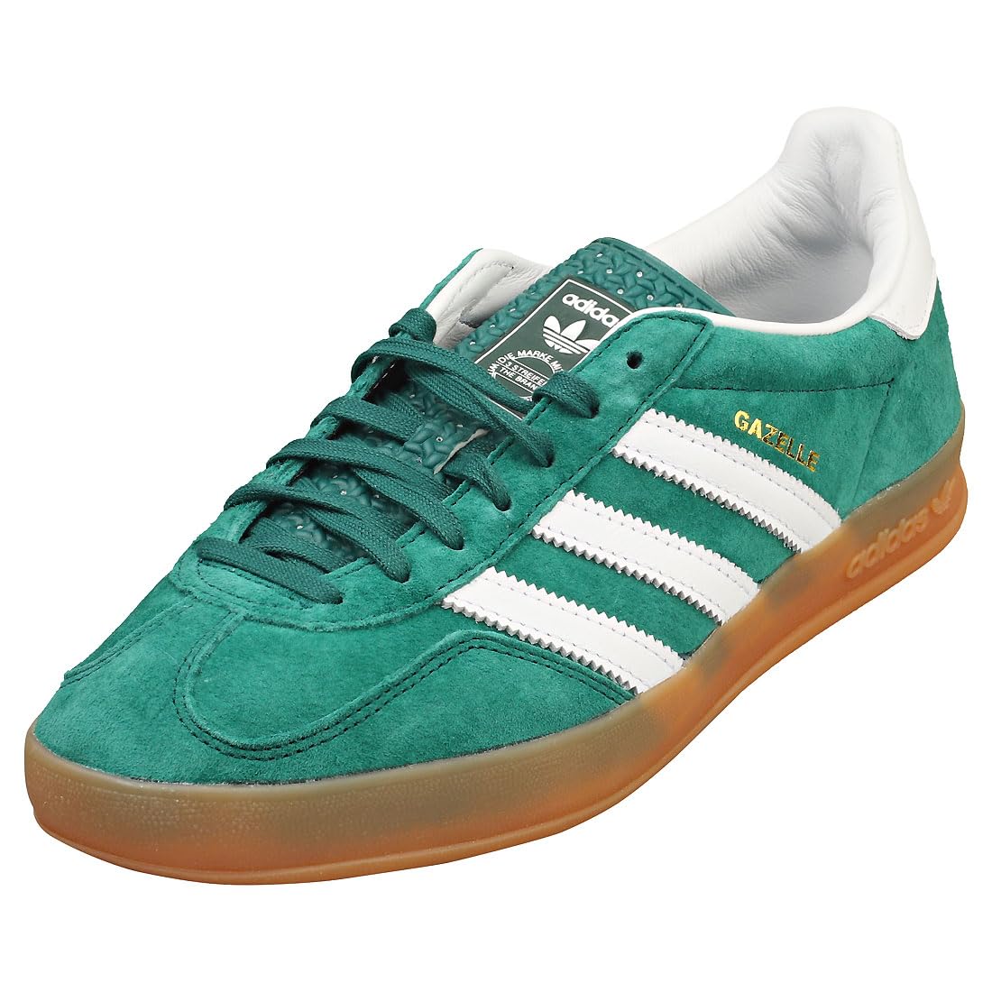 adidas Men's Gazelle Sneaker, Collegiate Green/Footwear White/Gum 2