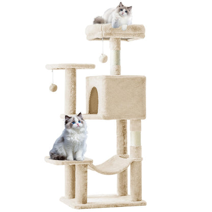 Sweetcrispy Torre de Escalada para Gatos 44" (Beige)