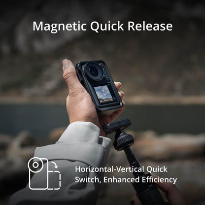 DJI Osmo Action 4 Standard Combo, Waterproof Action Camera with 1/1.3" Sensor, 4K/120fps Video, Stunning Low-Light Imaging, 10-bit & D-Log M Color Performance, Long-Lasting 160 Mins, Vlogging Camera