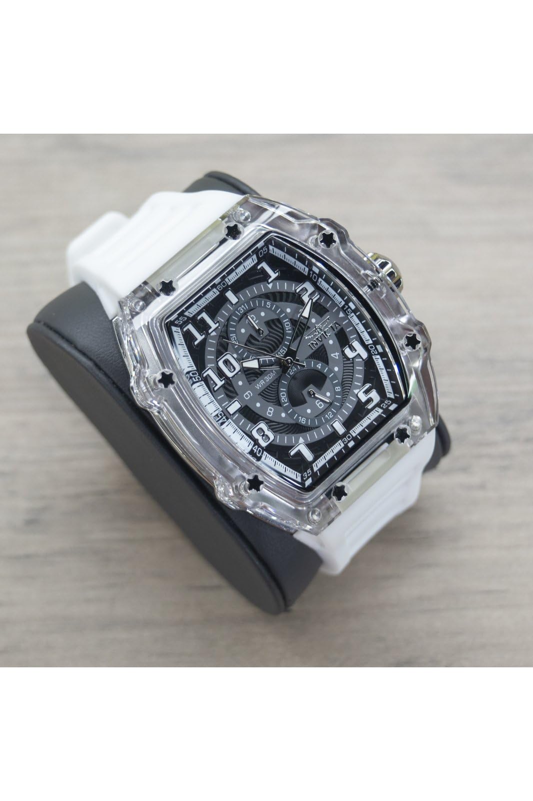 Invicta Reloj de Cuarzo Racing para Hombre (Caja 48.5mm / Esfera Blanco y Negro)