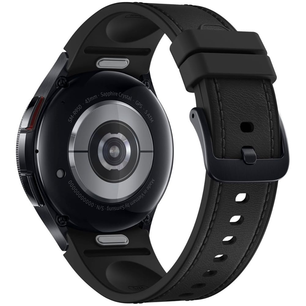 Samsung Galaxy Watch 6 Classic 43mm Smartwatch with Rotating Bezel, Fitness Tracker, Advanced Sleep Coaching, Heart Monitor - Black (Renewed)
