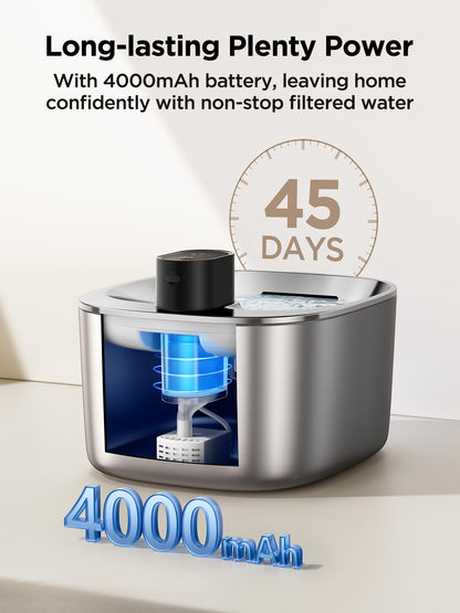 FEELNEEDY Fuente Inalámbrica de Agua YPD-C004S (4L / 135oz)
