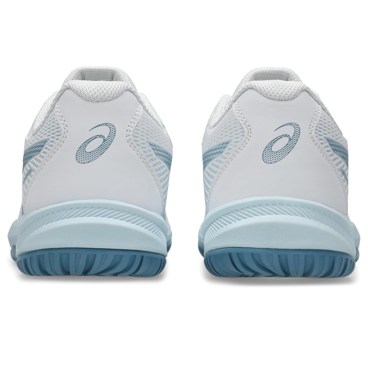 ASICS Men's Upcourt 6 Volleyball Shoes, White/SABA Blue