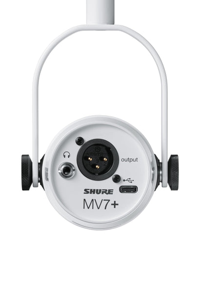 Shure MV7+ Micrófono Dinámico (Blanco)