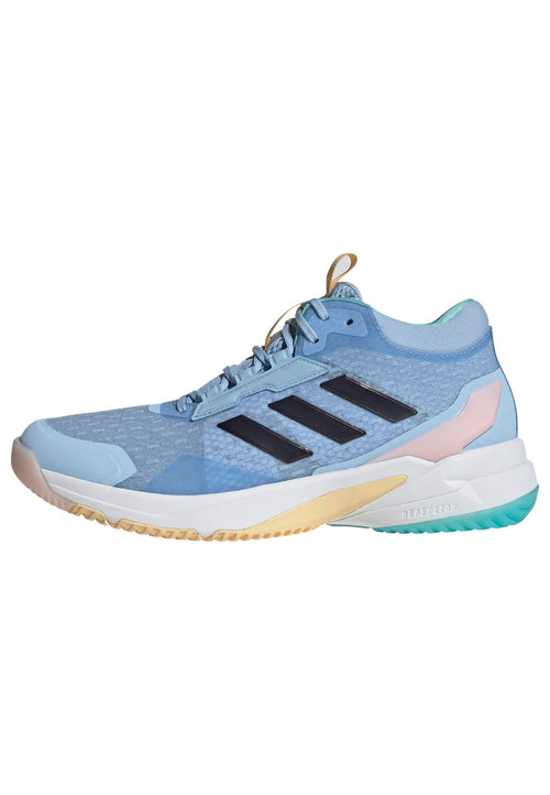 Adidas Women's Crazyflight 6 Mid Top, Blue/Shadow Navy/Flash Aqua