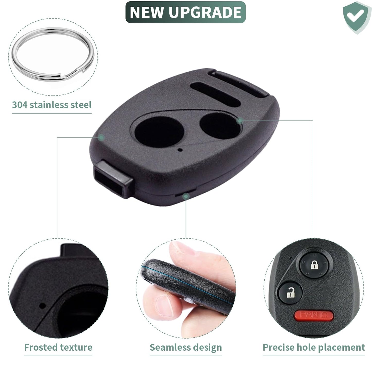 Funda para Llave Honda de Repuesto de 3 Botones (Paquete de 2)