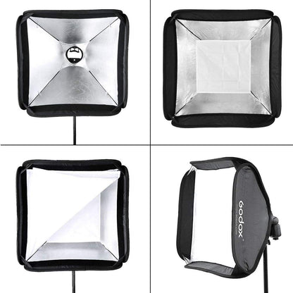 Godox Softbox 32"x32" with S2 S-Type Speedlite Bracket, Bowens Mount Soft Box Kit for Godox V1 AD400Pro AD200Pro AD200 V860II TT685II TT600 TT350