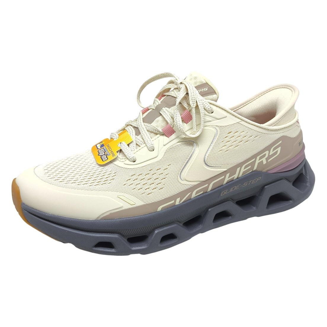 Skechers Women's Glide-Step Altus Hands Free Slip-Ins, Natural/Grey