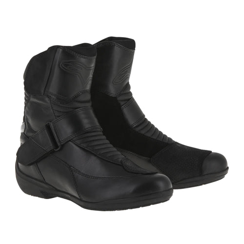 Alpinestars Stella Valencia Waterproof Boots, Women's Low-Cut Waterproof Motorcycle Touring Boots, Black