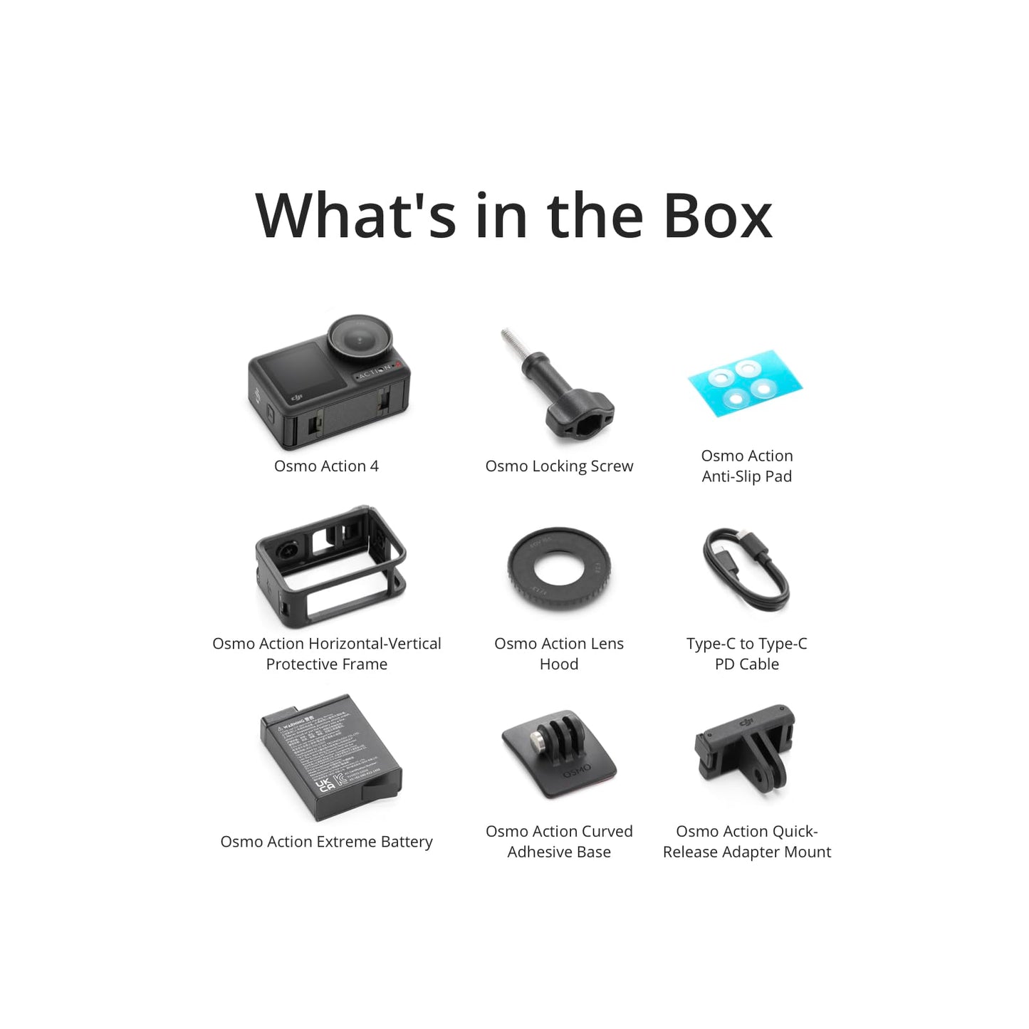 DJI Osmo Action 4 Standard Combo, Waterproof Action Camera with 1/1.3" Sensor, 4K/120fps Video, Stunning Low-Light Imaging, 10-bit & D-Log M Color Performance, Long-Lasting 160 Mins, Vlogging Camera