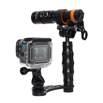 GoPro HERO12 Waterproof Action Camera Dive Kit with 5.3K60 UHD Video, 27MP HDR Photos - Bundle with Protective Housing, Video Light Pack, Camera Tray, Double Clip, 64GB microSD Card (Hero12)