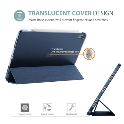 ProCase Smart Case for iPad Air 11-inch M4 (2026, 8th Gen) / M3 (2025) / M2 (2024) & 10.9 Inch iPad Air 5th (2022) & 4th (2020) – Protective Hard Back Cover with Auto Sleep/Wake - Navy