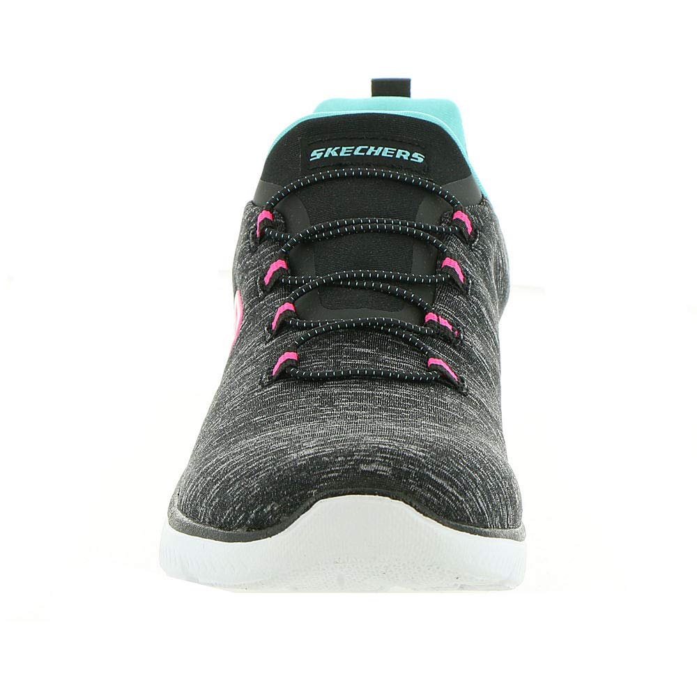 Skechers womens Summits-quick Getaway Sneaker, Black/Light Blue