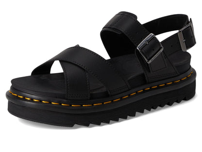 Dr. Martens Women's Voss II Sandal, Black Athena Leather