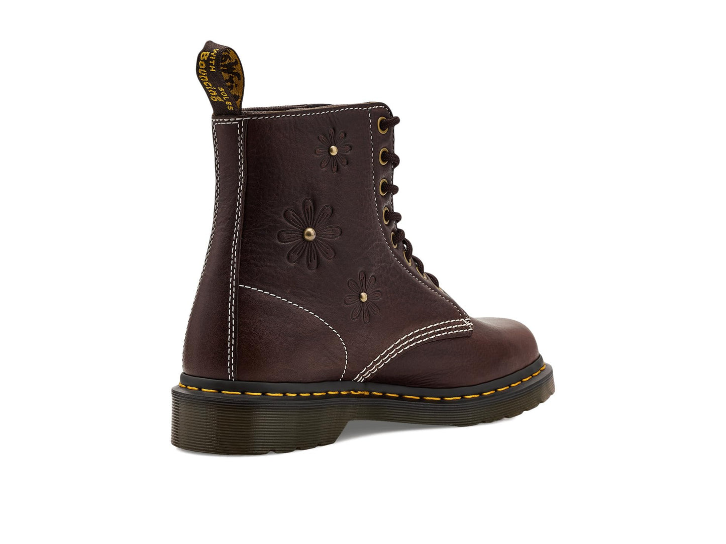 Dr. Martens Womens 1460 Pascal Flower Dark Brown