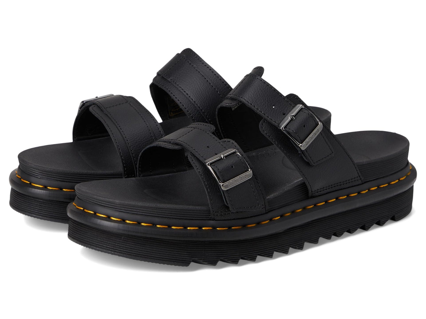 Dr. Martens Unisex Myles Slide Sandal, Black Athena