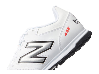 New Balance Men's 442 V2 Team TF Soccer Shoe, White/Black