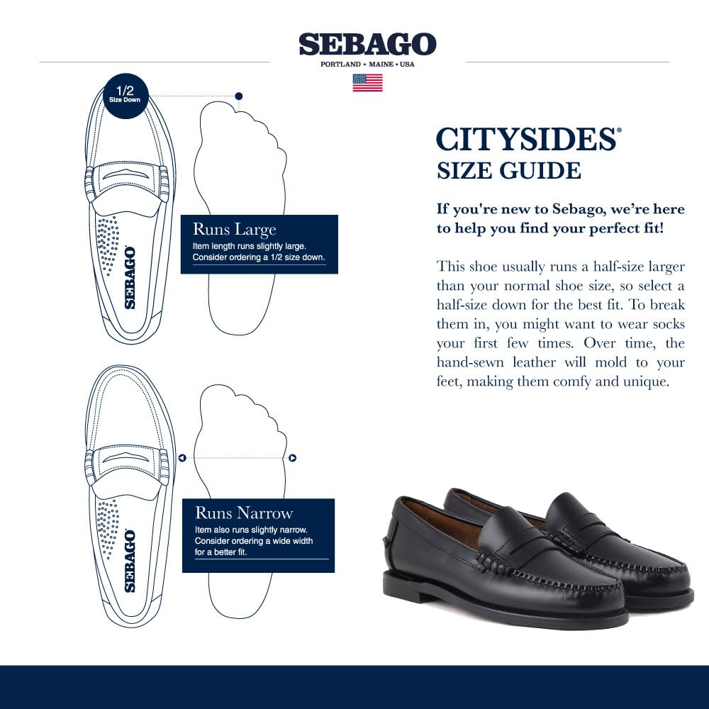 Sebago Men's Classic Dan Loafer Shoes, Black -