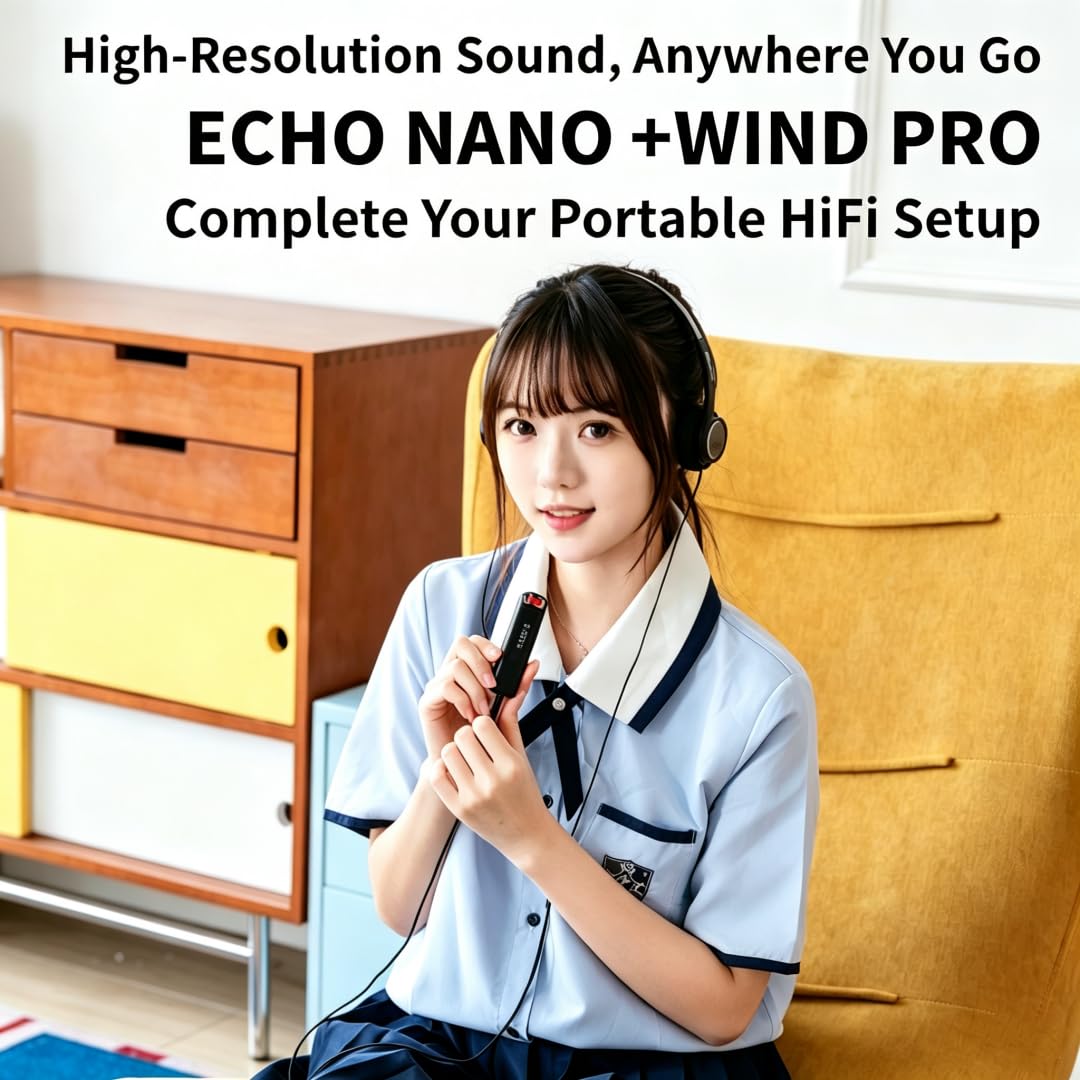 Reproductor de Música Retro HiFi FiiO SNOWSKY Echo Nano (Negro)
