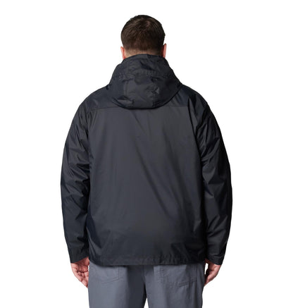 Columbia Chaqueta Impermeable para Hombre (Negro / Talla M)