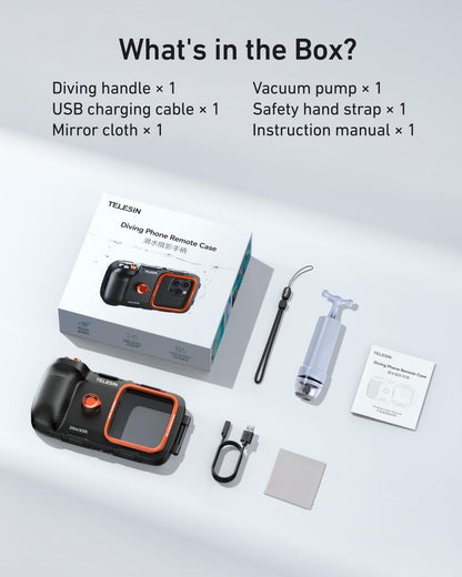 TELESIN Funda Subacuática Universal para Teléfono (Carcasa Impermeable)