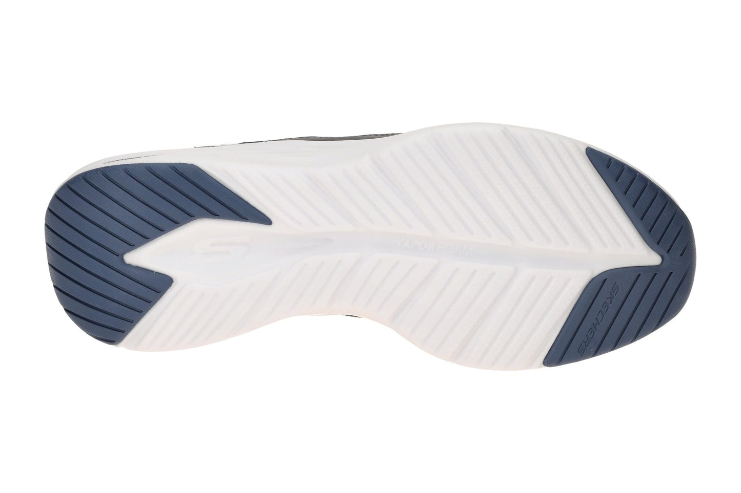 Skechers Men's Contour Foam Cozy Fit Hands Free Slip-in Sneaker, White/Navy