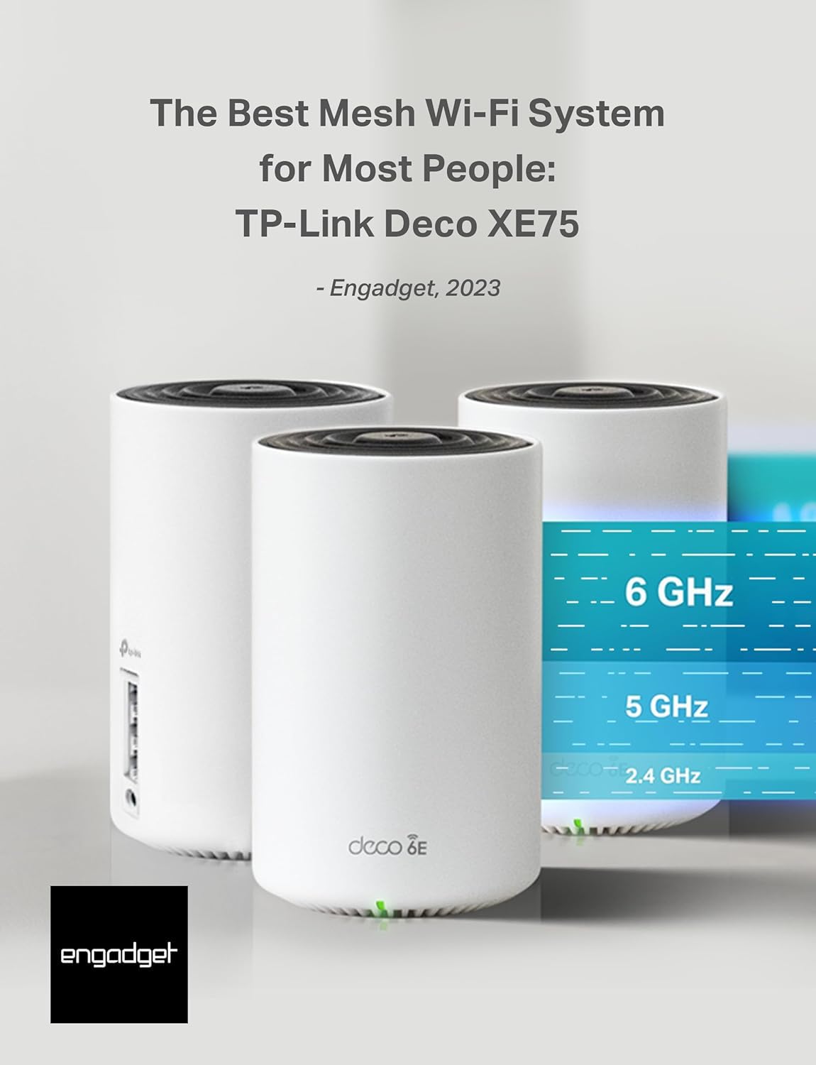 TP-Link Deco XE75 Sistema de Malla WiFi 6E Tribanda (Paquete de 3)