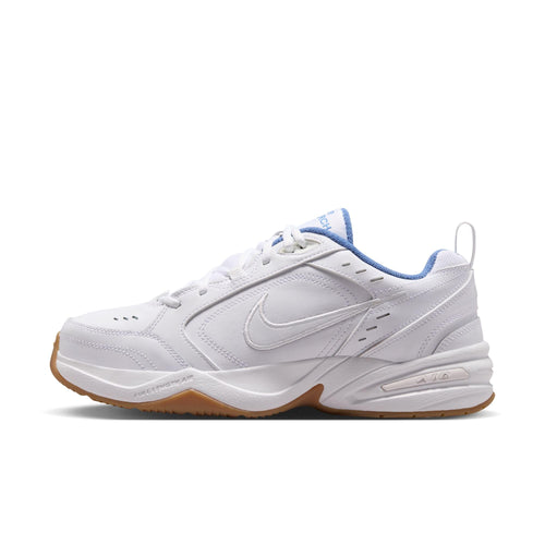 Nike Men's Air Monarch IV Workout Shoes, White/White-Indigo Storm-Gum Light Brown