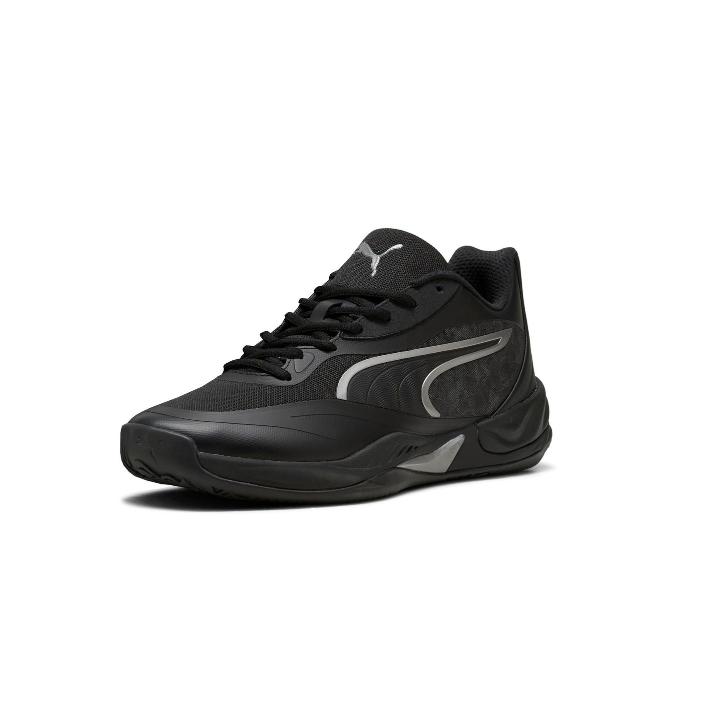 Puma Men's All-Pro Nitro Basketball Shoes, Black-Aged Silver AH25