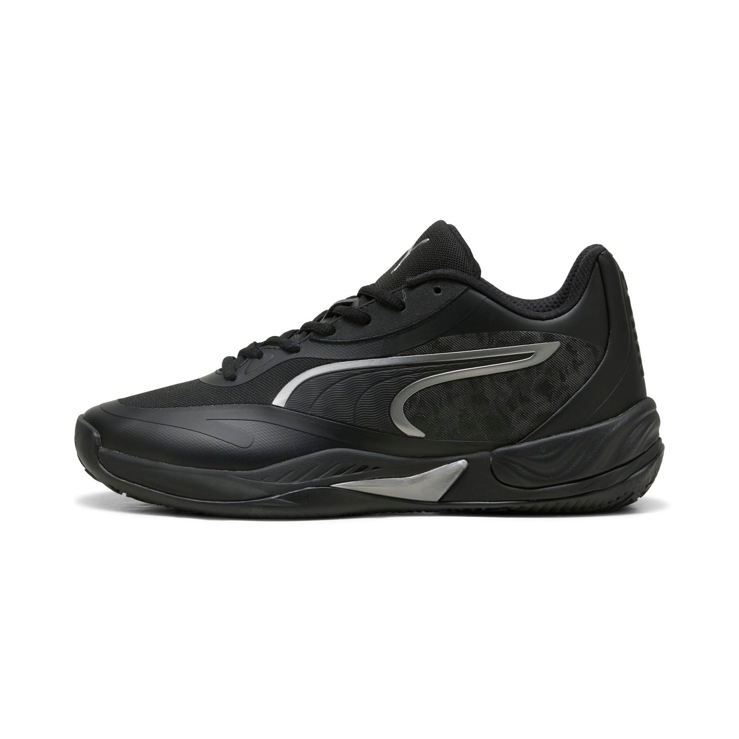 Puma Men's All-Pro Nitro Basketball Shoes, Black-Aged Silver AH25