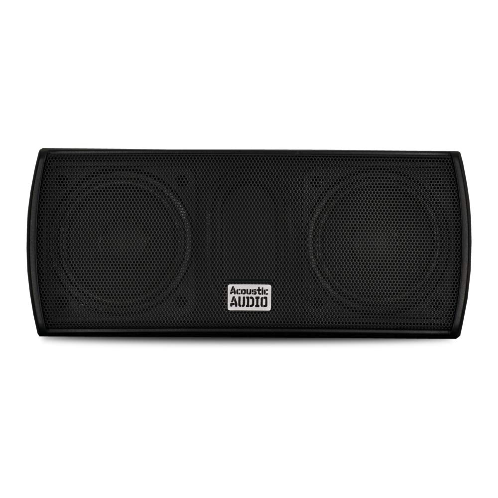 Acoustic Audio by Goldwood Altavoz Central de Interior Montable (Negro / 2.5 Pulgadas)