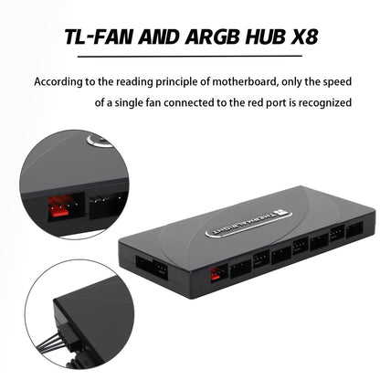Thermalrlght Controlador de Hub de Ventiladores REV. A (12V)
