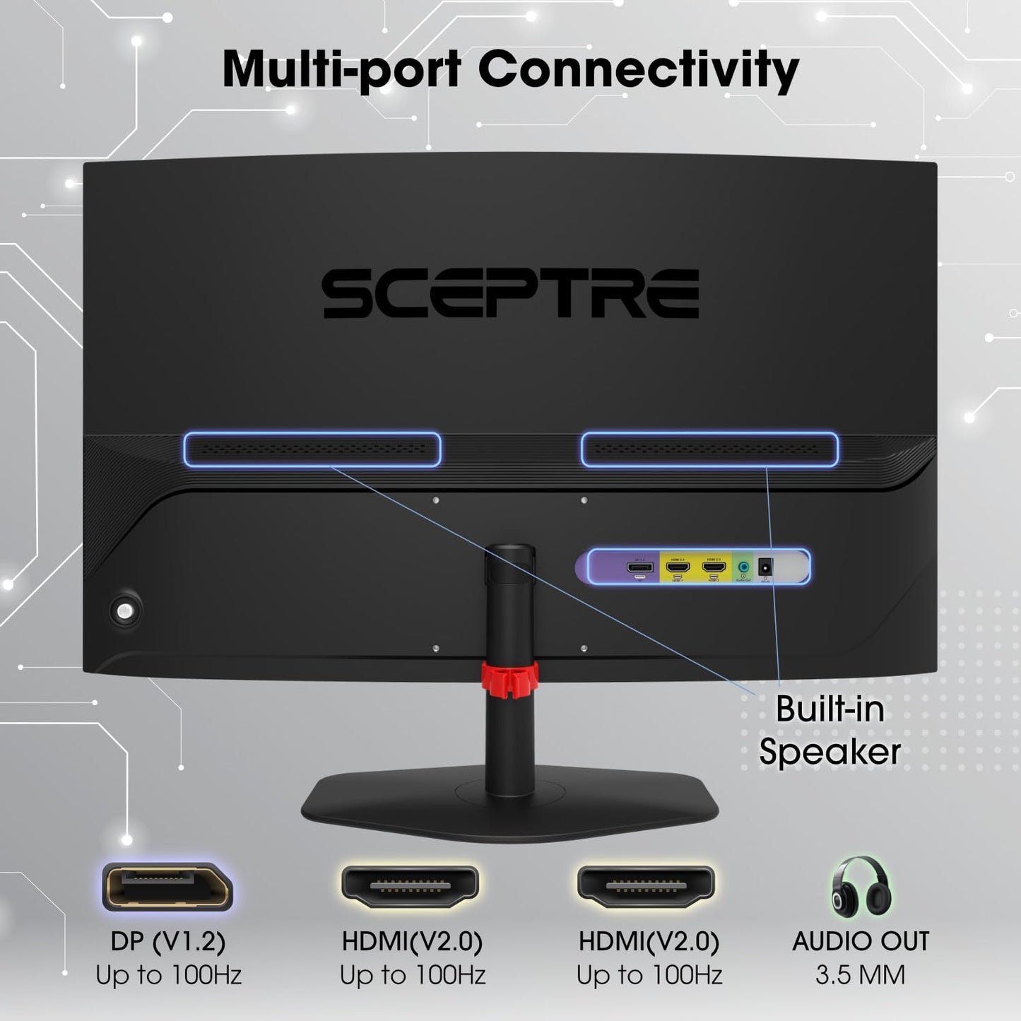Sceptre Monitor Curvo Gaming 24" (Machine Black)