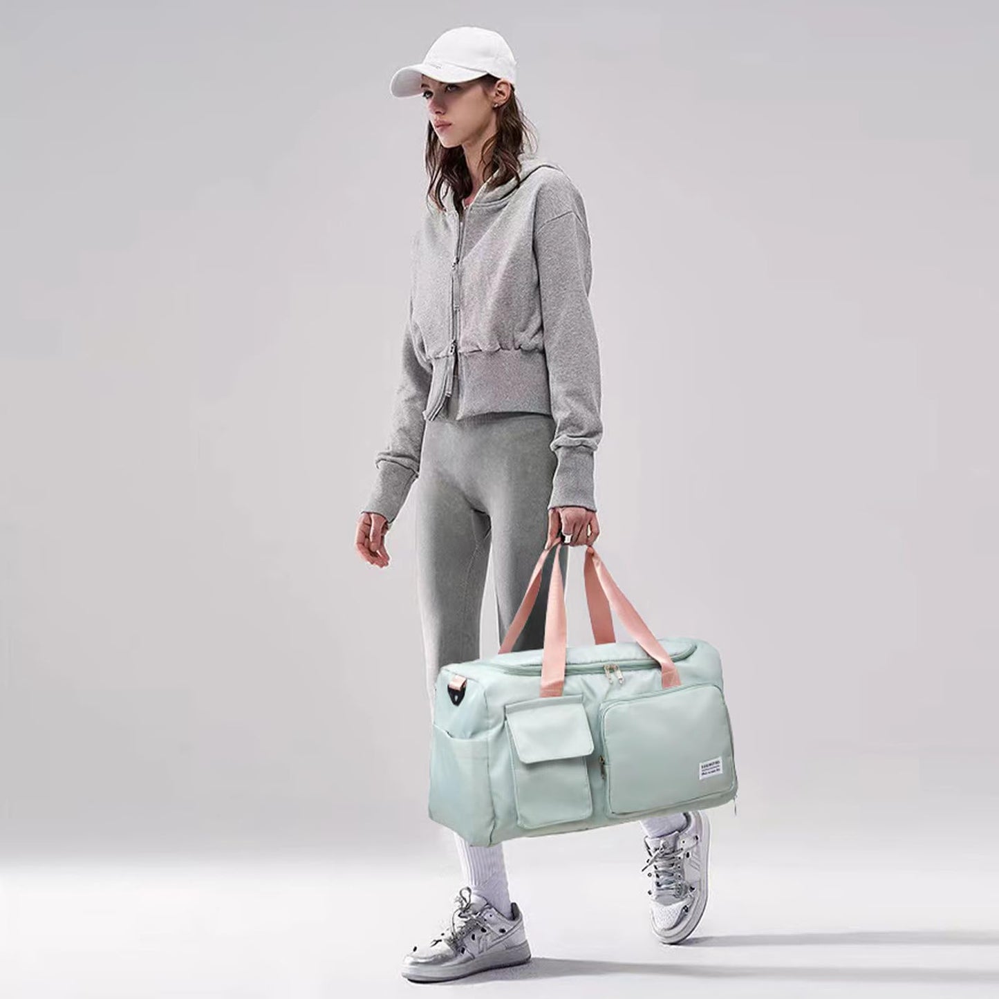 Bolsa de Gimnasio Pequeña para Mujer (Verde 05#)