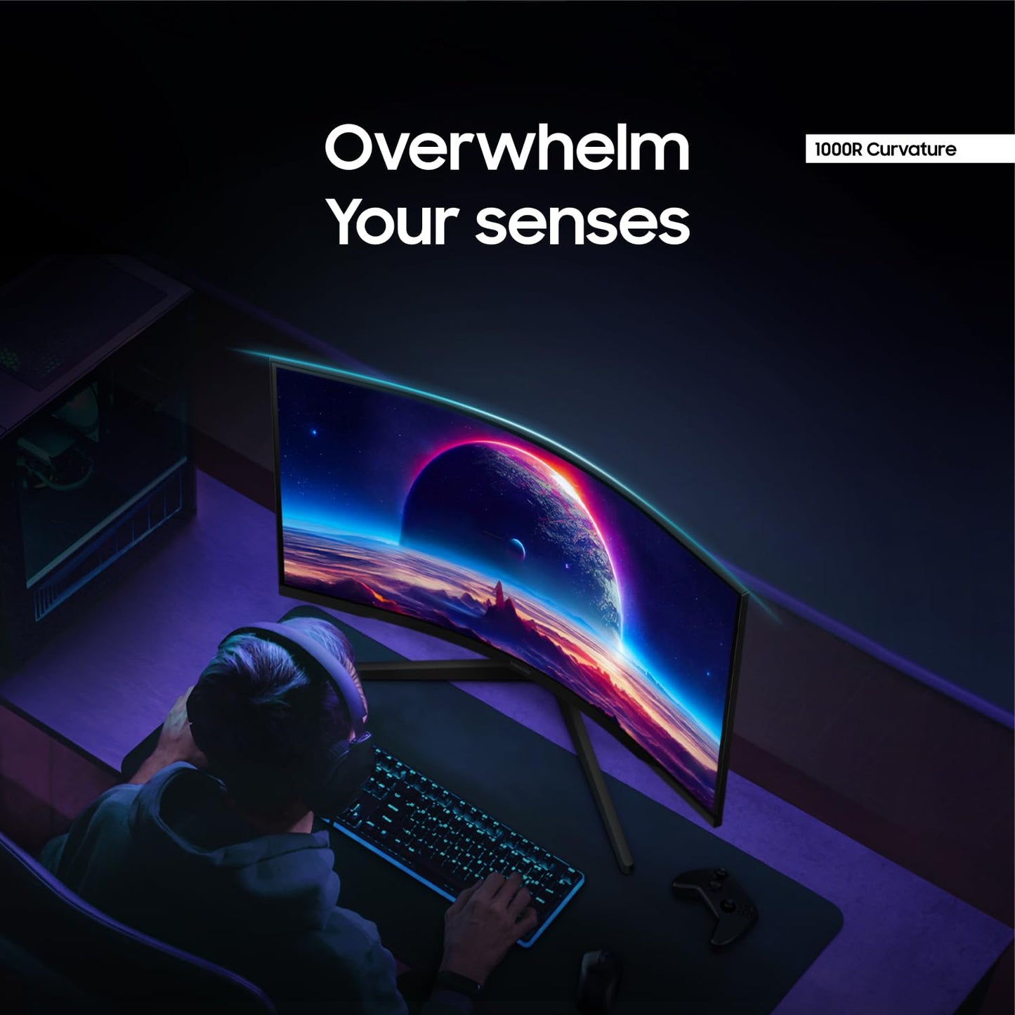 SAMSUNG Odyssey G55C Series Monitor Gaming Curvo (32" / 165Hz)
