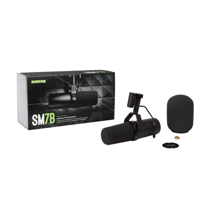 Shure SM7dB Micrófono Dinámico de Estudio con Preamplificador (Negro)